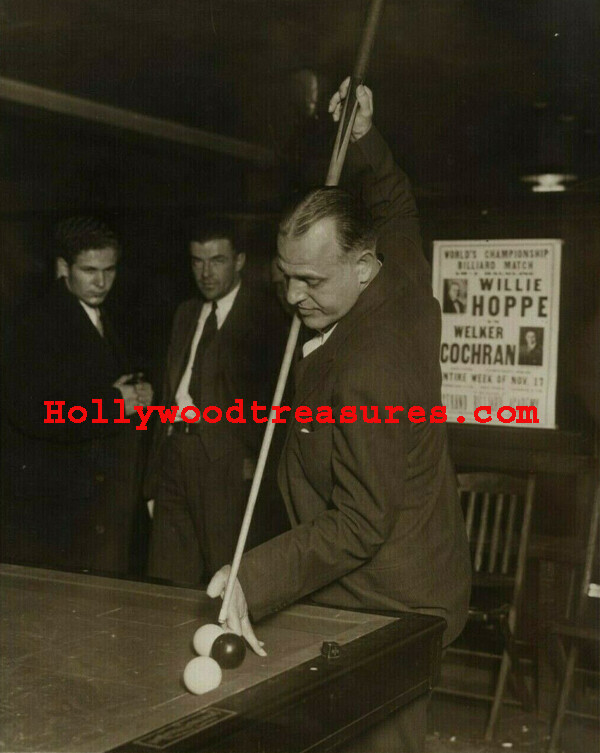 Willie Hoppe~Playing Pool~Champion~Billiards~#8~Shooting Pool~Photo~Poster Willie Hoppe~Playing Pool~Champion~Billiards~#8~Shooting Pool~Photo~Poster