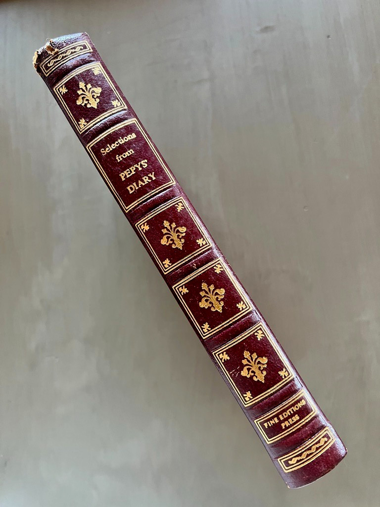 Vintage Samuel Pepys Diary Book 1957 Fine Editions Press Leatherbound Classic Vintage Samuel Pepys Diary Book 1957 Fine Editions Press Leatherbound Classic