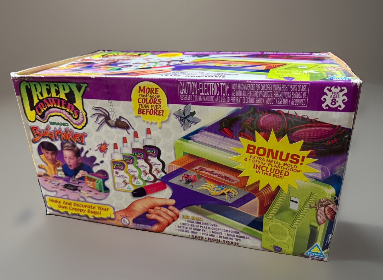 🔥 Vintage 2001 ToyMax Creepy Crawlers Bug Maker Factory New in Box 🔥 Vintage 2001 ToyMax Creepy Crawlers Bug Maker Factory New in Box