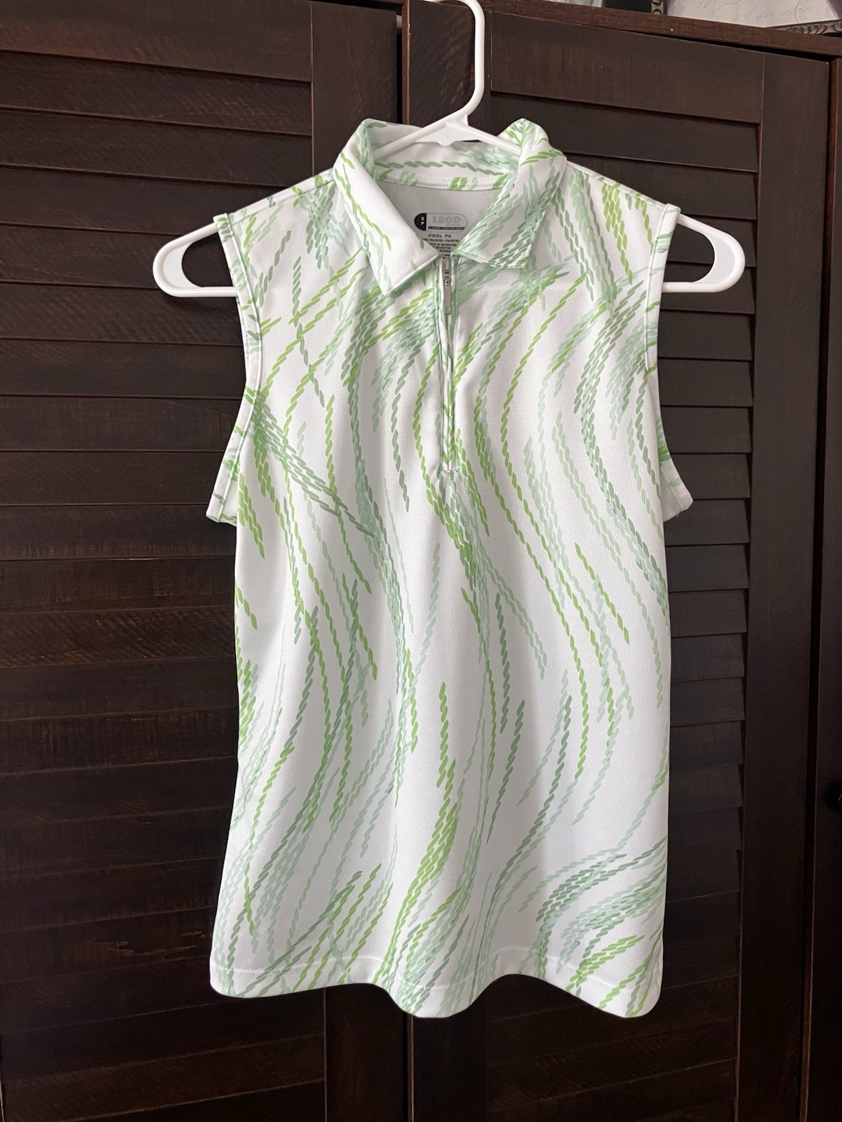 Izod Extreme Function, Cool Fx Woman’s Golf Shirt Small Green & White NWT Izod Extreme Function, Cool Fx Woman’s Golf Shirt Small Green & White NWT