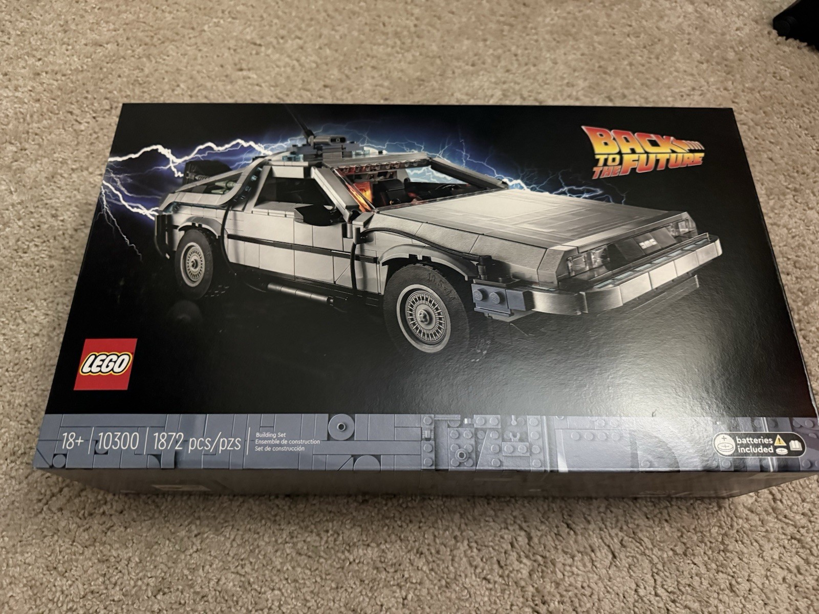 LEGO Icons Back to the Future Time Machine Model Car Set 10300 NEW SEALED NIB LEGO Icons Back to the Future Time Machine Model Car Set 10300 NEW SEALED NIB