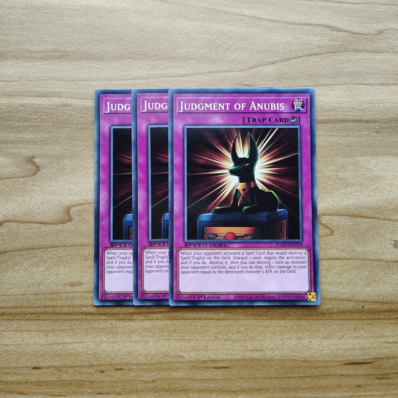 Yu-Gi-Oh - Judgment Of Anubis 3x - Complete Playset - SGX2-END19