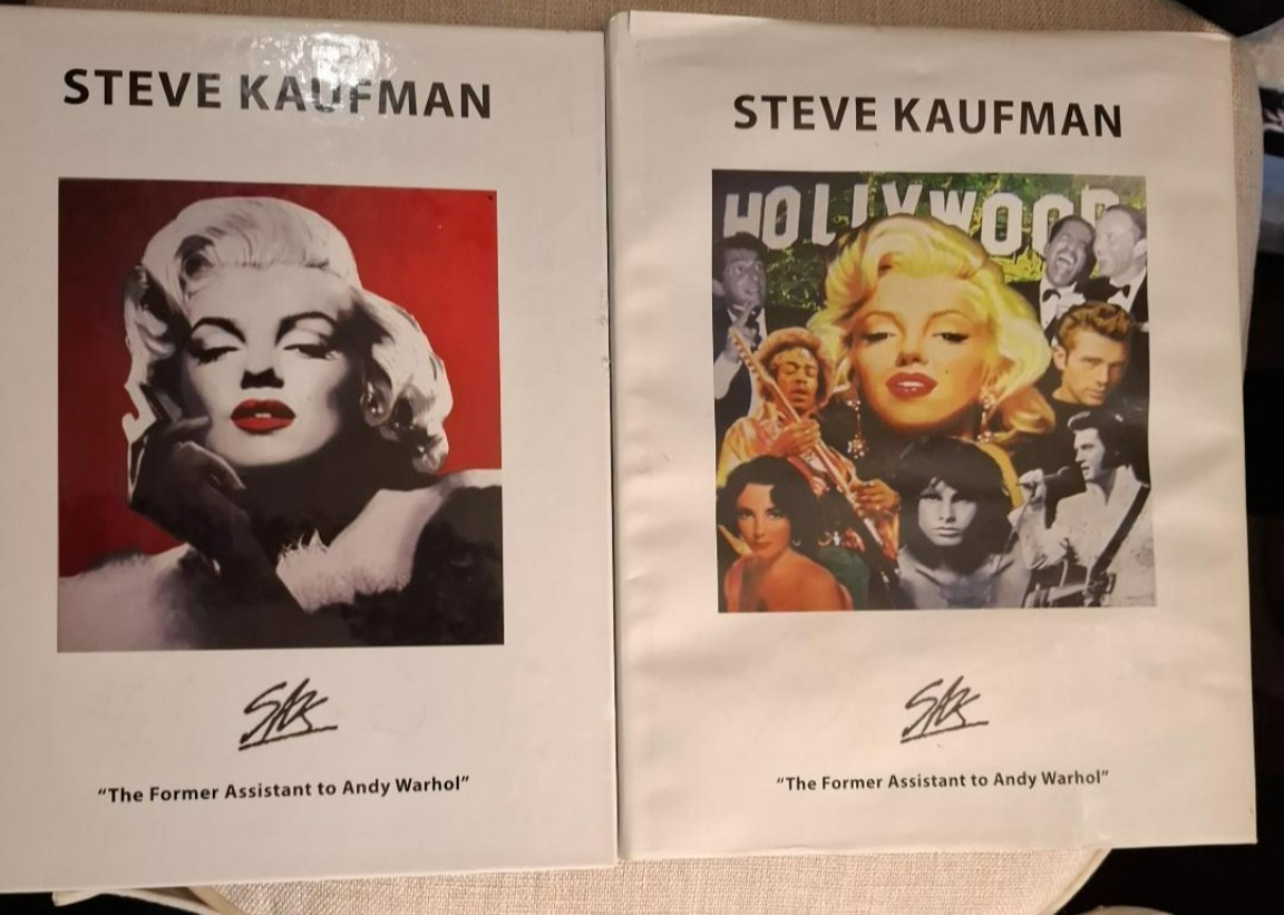 Steve Kaufman Signed Art Books Marilyn Monroe Andy Warhol Assistant 2009 SAK