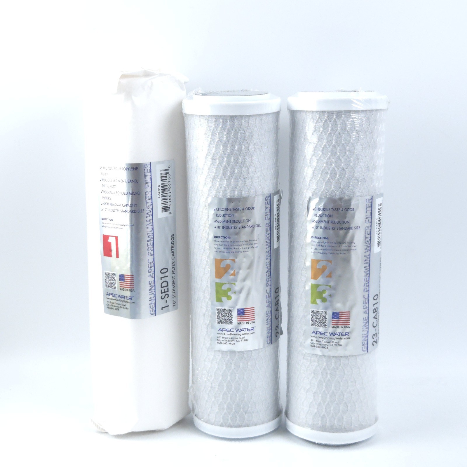 APEC US MADE Replacement Filter Set for WFS-1000 Water System (FILTER-SET)
