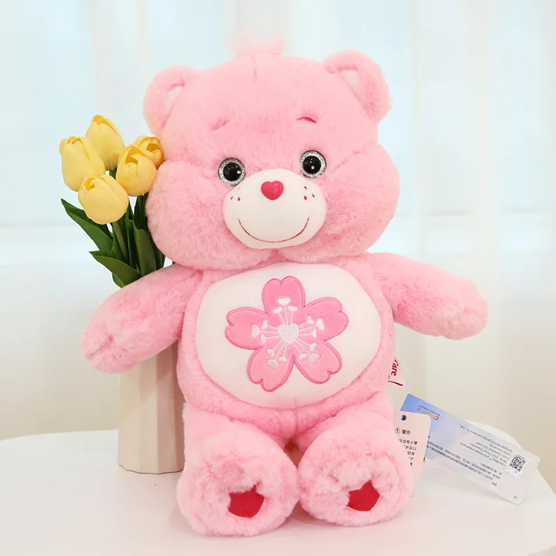 Care Bears 22cm Sakura Pink Plush Cute Soft Stuffed Cartoon Bear Gift New Toy Care Bears 22cm Sakura Pink Plush Cute Soft Stuffed Cartoon Bear Gift New Toy