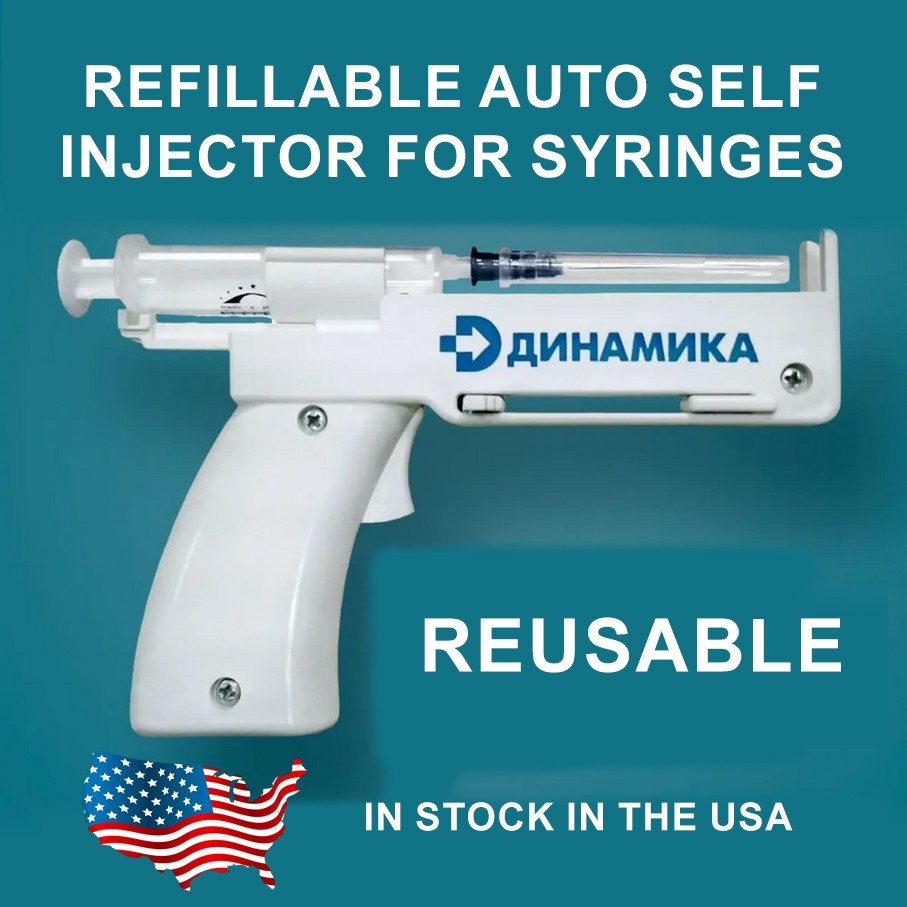 Refillable Auto Self-administered injector gun for syringes 3&5ml Dinamika