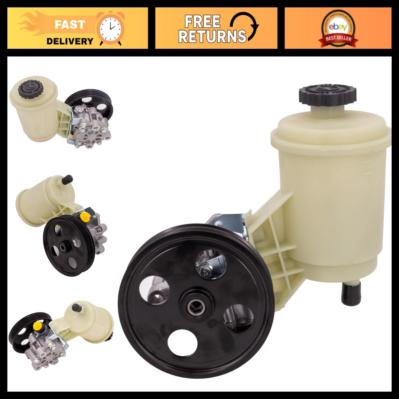 High-Performance Power Steering Pump with Reservoir for Smooth Steering Control High-Performance Power Steering Pump with Reservoir for Smooth Steering Control