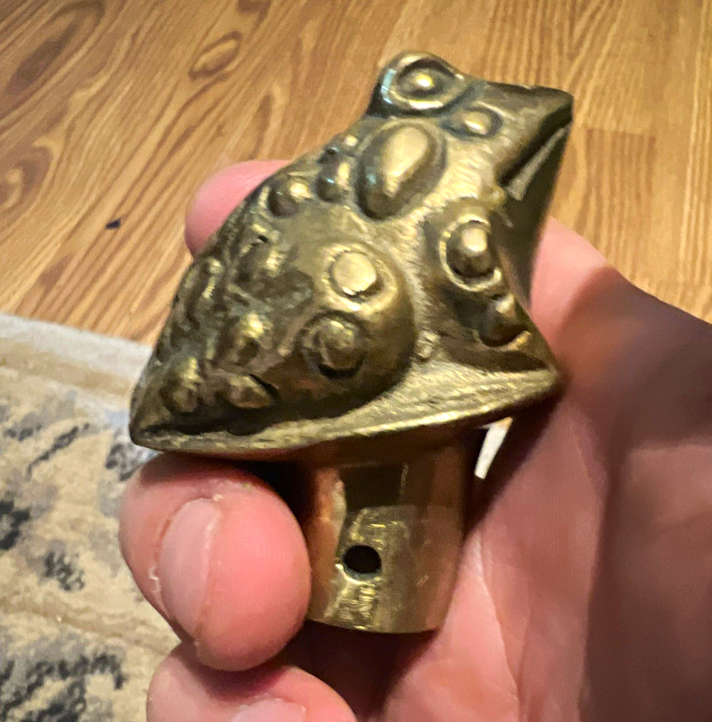 Vintage Solid Brass FROG Garden Faucet Handle Heavy Spigot Knob Hose Bibb Decor