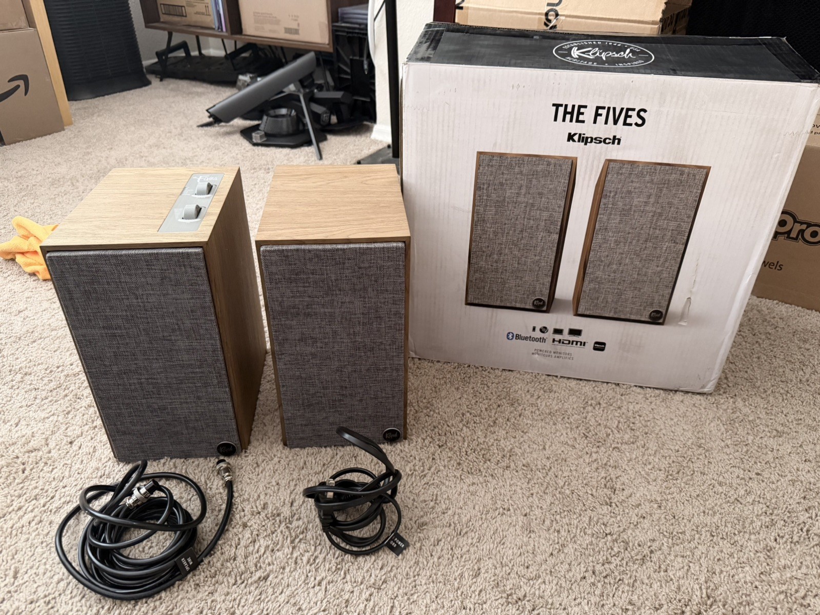 Klipsch The Fives Bookshelf Speakers - Walnut (Pair)