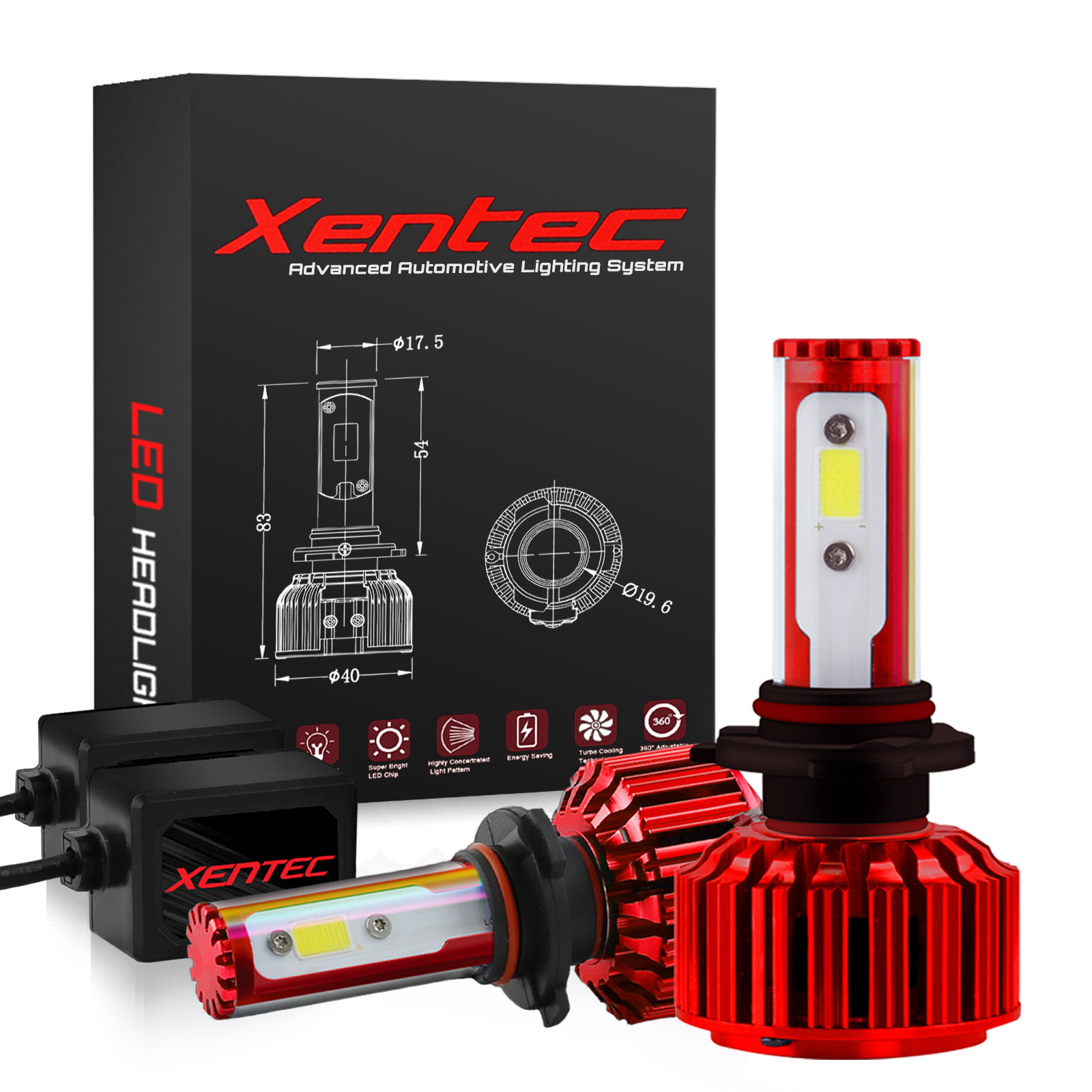 Xentec LED Headlight Low Bulb Kit H7 for Mercedes-Benz C350 CLK550 CLS550 C250