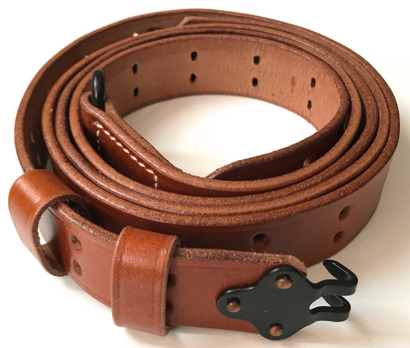 WWII US M1 GARAND RIFLE M1907 LEATHER CARRY SLING WWII US M1 GARAND RIFLE M1907 LEATHER CARRY SLING