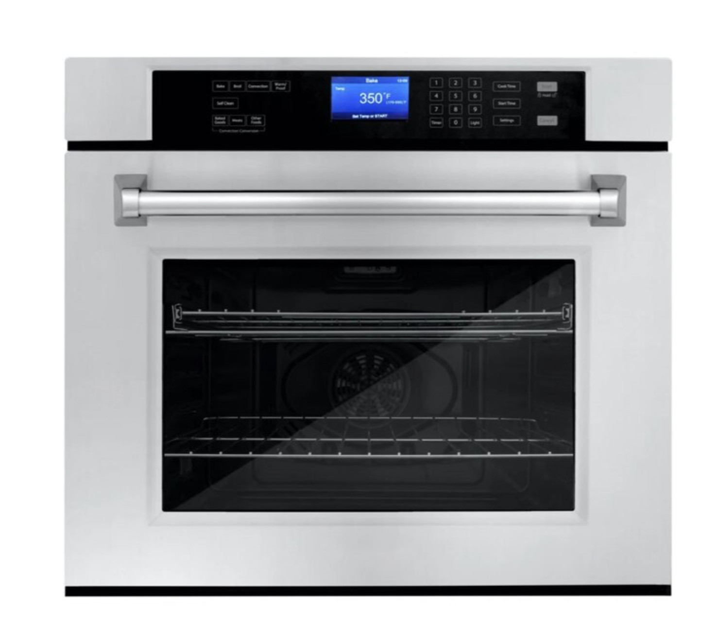 Hallman 30 inch Single Electric Wall Oven Single-fan and Self + Ste