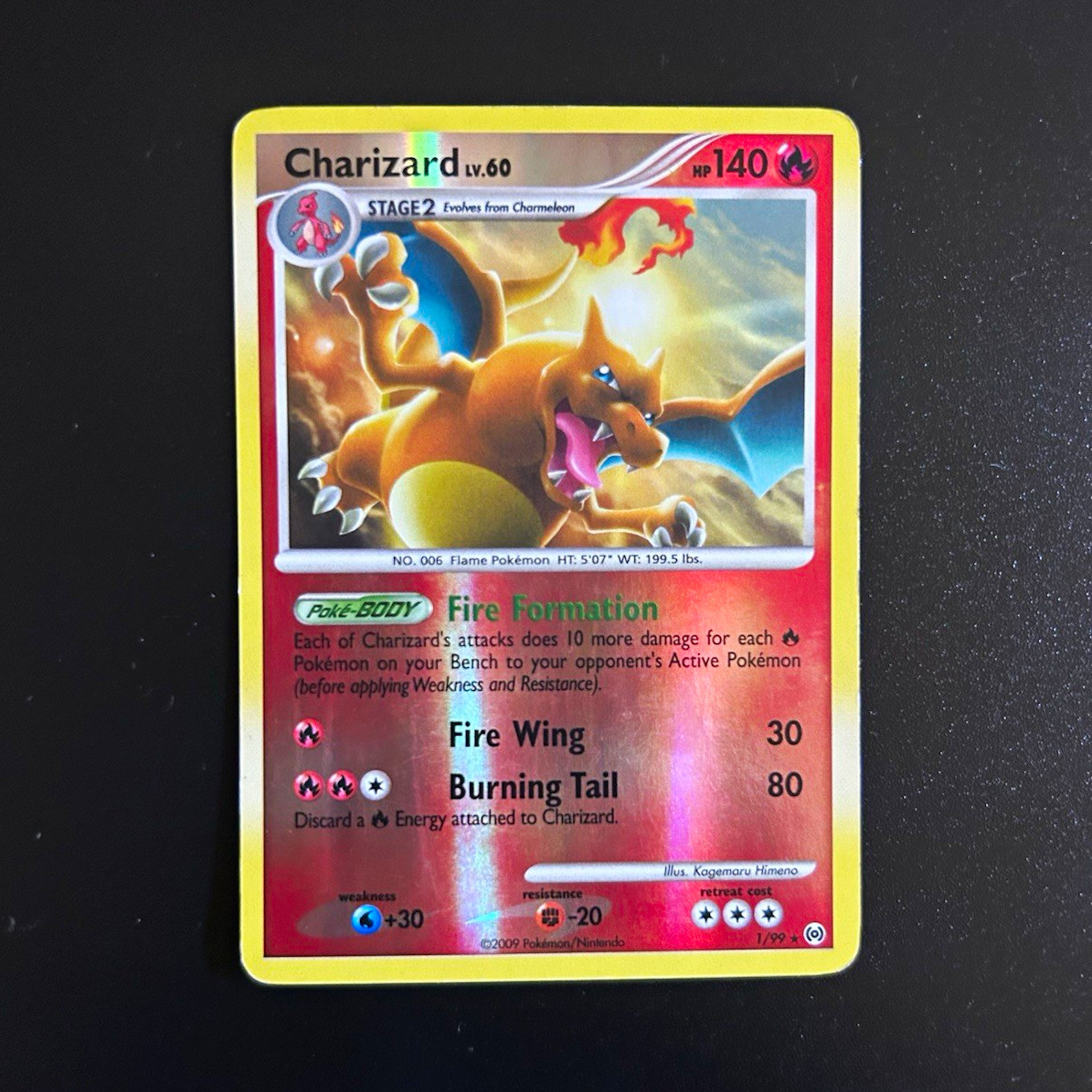 TCG Charizard Arceus Reverse Holo Rare 1/99 140HP TCG Charizard Arceus Reverse Holo Rare 1/99 140HP