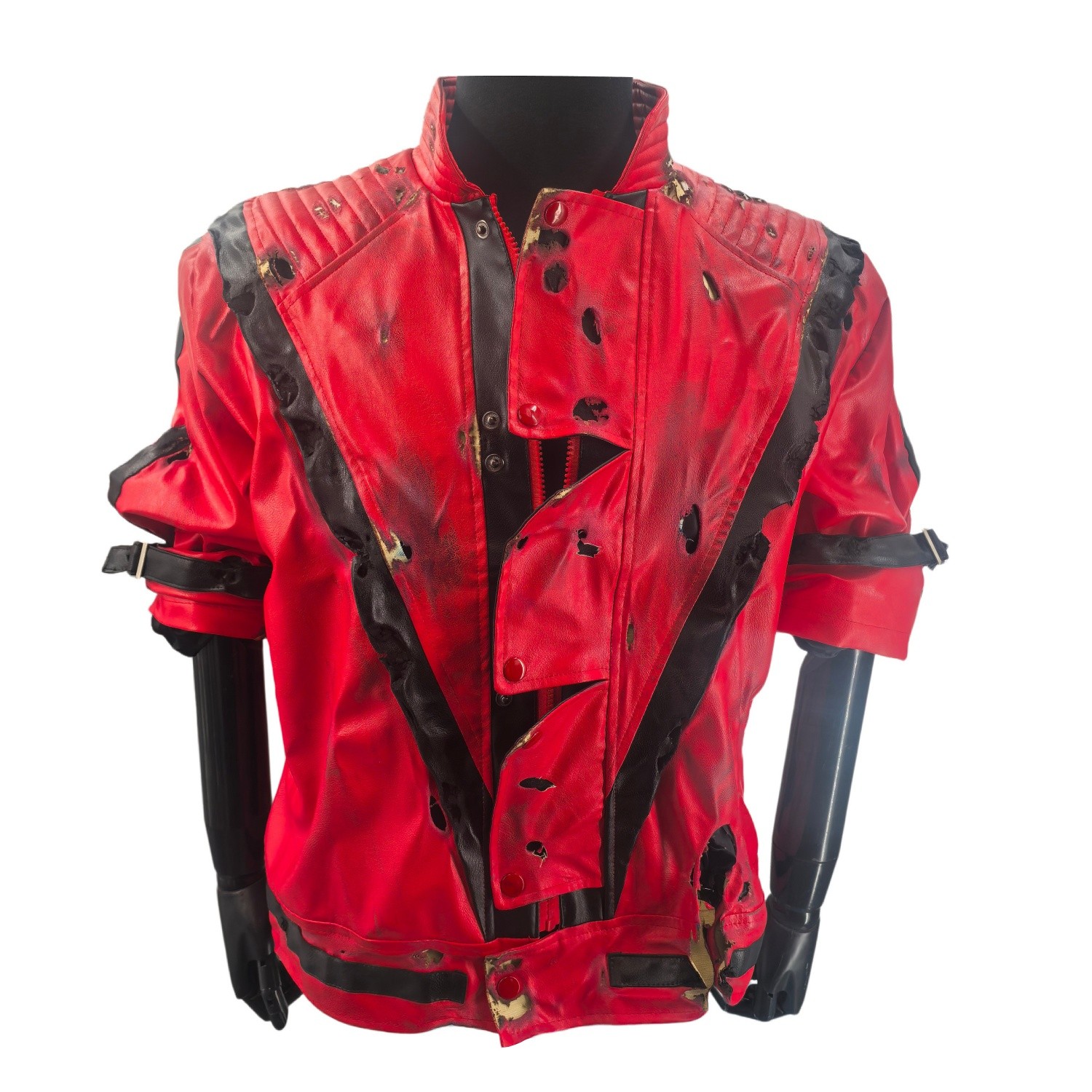 Kings Style Michael Thilliered Broken Leather Jacket Halloween Costume Christmas Kings Style Michael Thilliered Broken Leather Jacket Halloween Costume Christmas