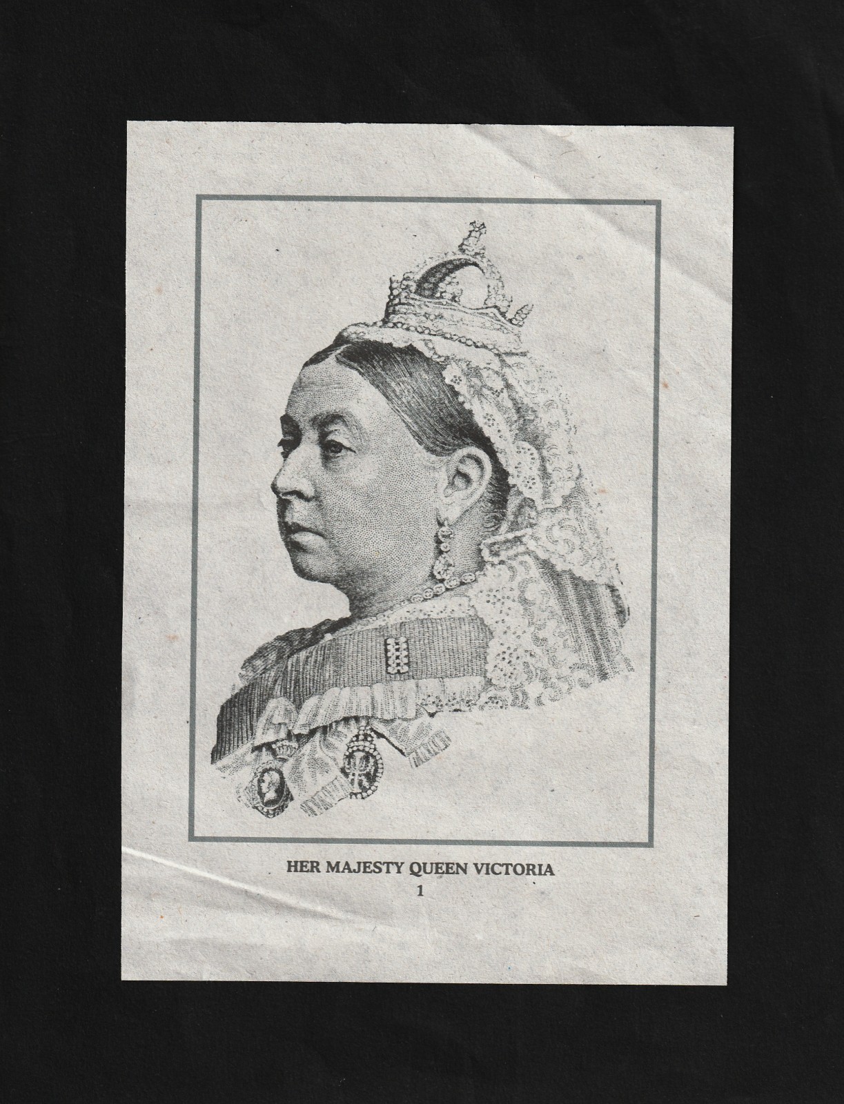 Set of 20 portraits of H.M Queen Victoria, Queen of Great Britain REPRODUCTION