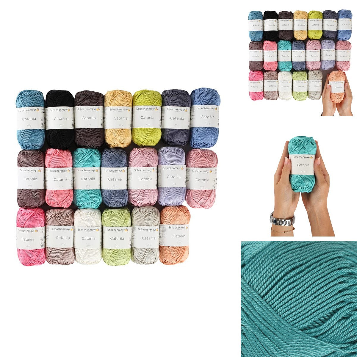 20 Skein Schachenmayr Catania Originals Assorted Colors Yarn