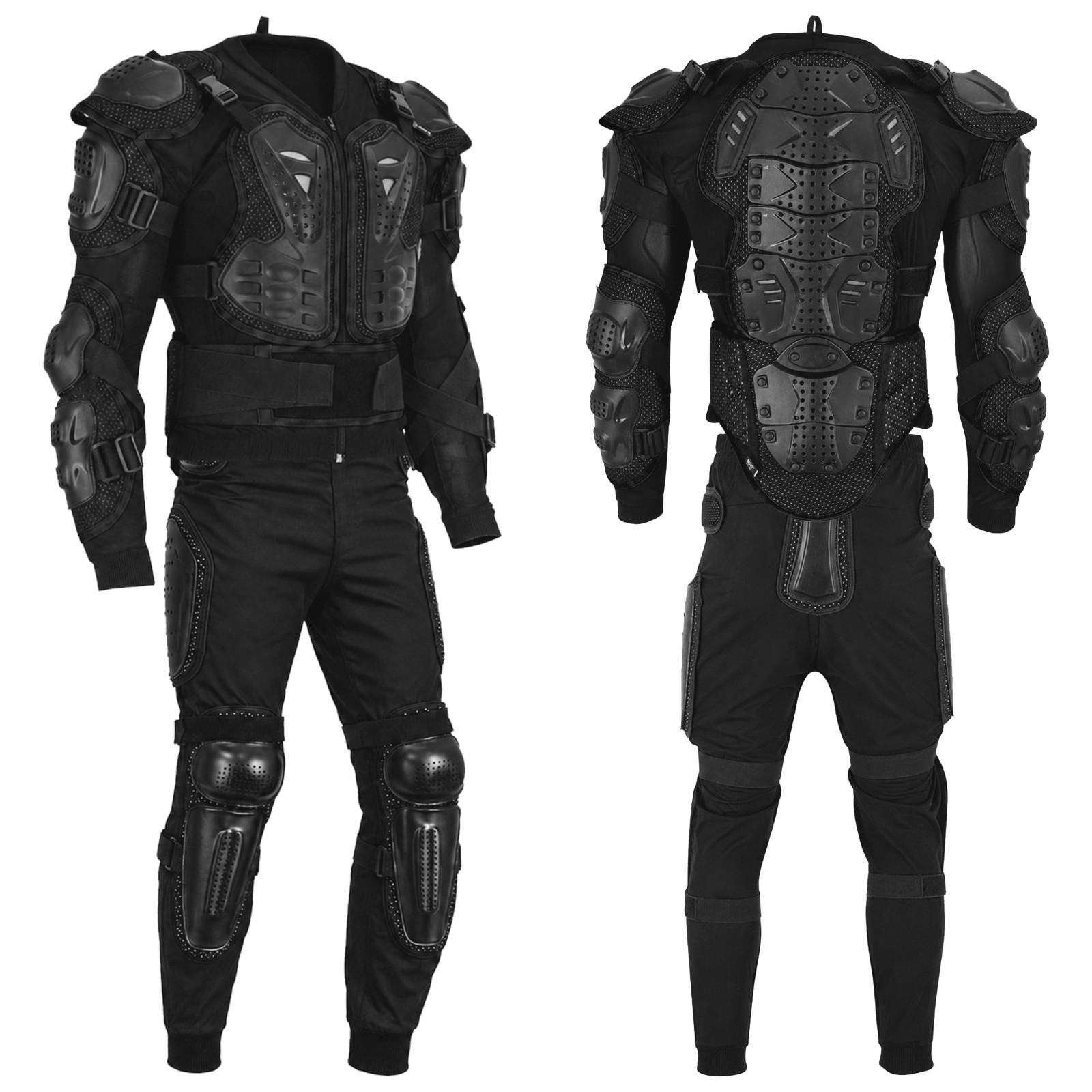 Men\'s Motorcycle Full Body Armoured Suit Protective Motorbike Jackets Trousers