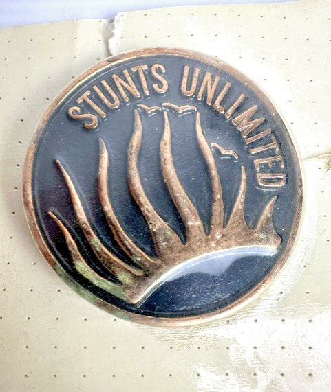 Rare VTG. Hal Needham's Stunts Unlimited Hollywood Stuntman Brass Belt Buckle Rare VTG. Hal Needham's Stunts Unlimited Hollywood Stuntman Brass Belt Buckle