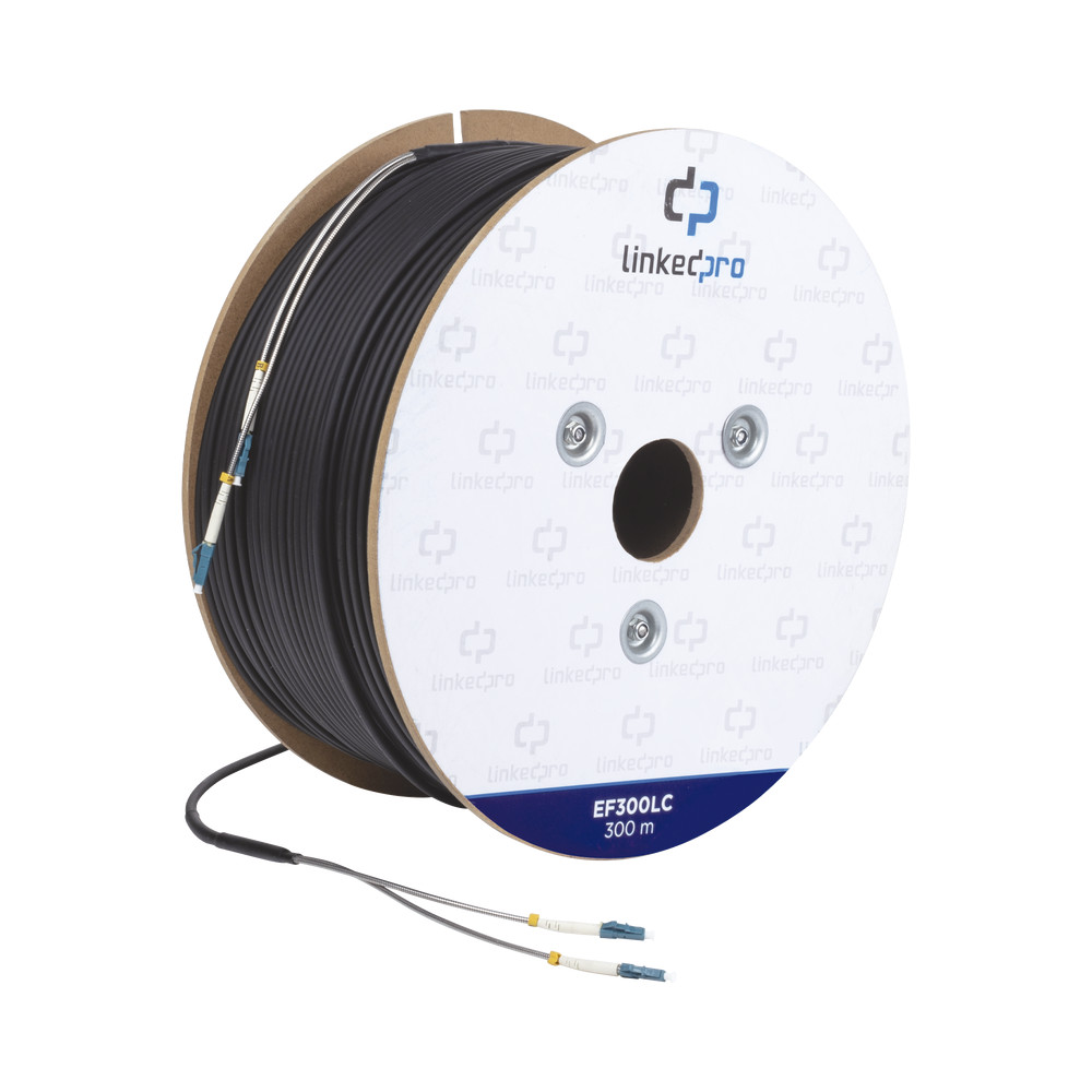 Linkedpro EF-300-LC Fiber Optic Cable Single LC-LC Duplex Connectors 980 ft Linkedpro EF-300-LC Fiber Optic Cable Single LC-LC Duplex Connectors 980 ft