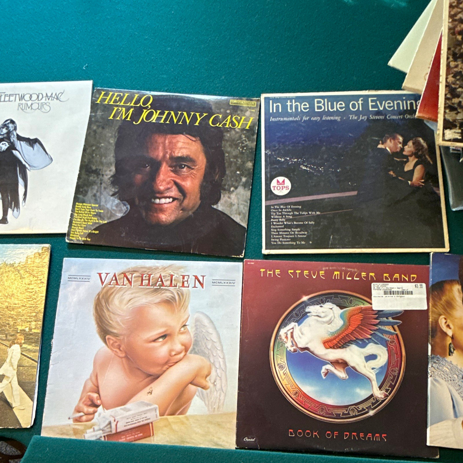Vinyl LP Record Lot: Johnny Cash Hello I'm Johnny Cash, Van Halen 1984 + 46 more