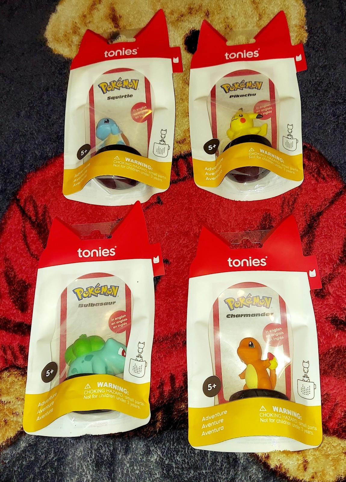 New TONIES Set (4) POKEMON : PIKACHU BULBASAUR CHARMANDER Audio Characters NEW New TONIES Set (4) POKEMON : PIKACHU BULBASAUR CHARMANDER Audio Characters NEW