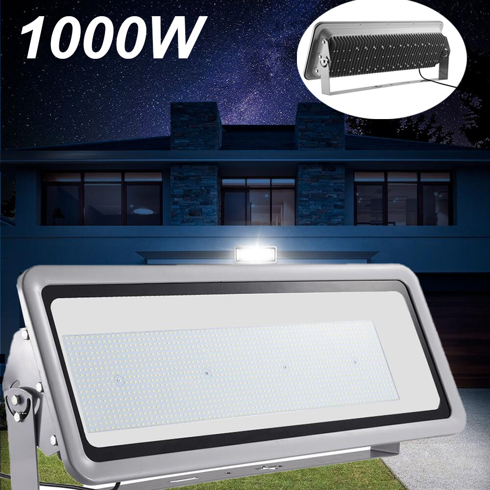 1000W Watts Led Flood Light Lamp Security Outdoor Lighting Spotlights Cool White