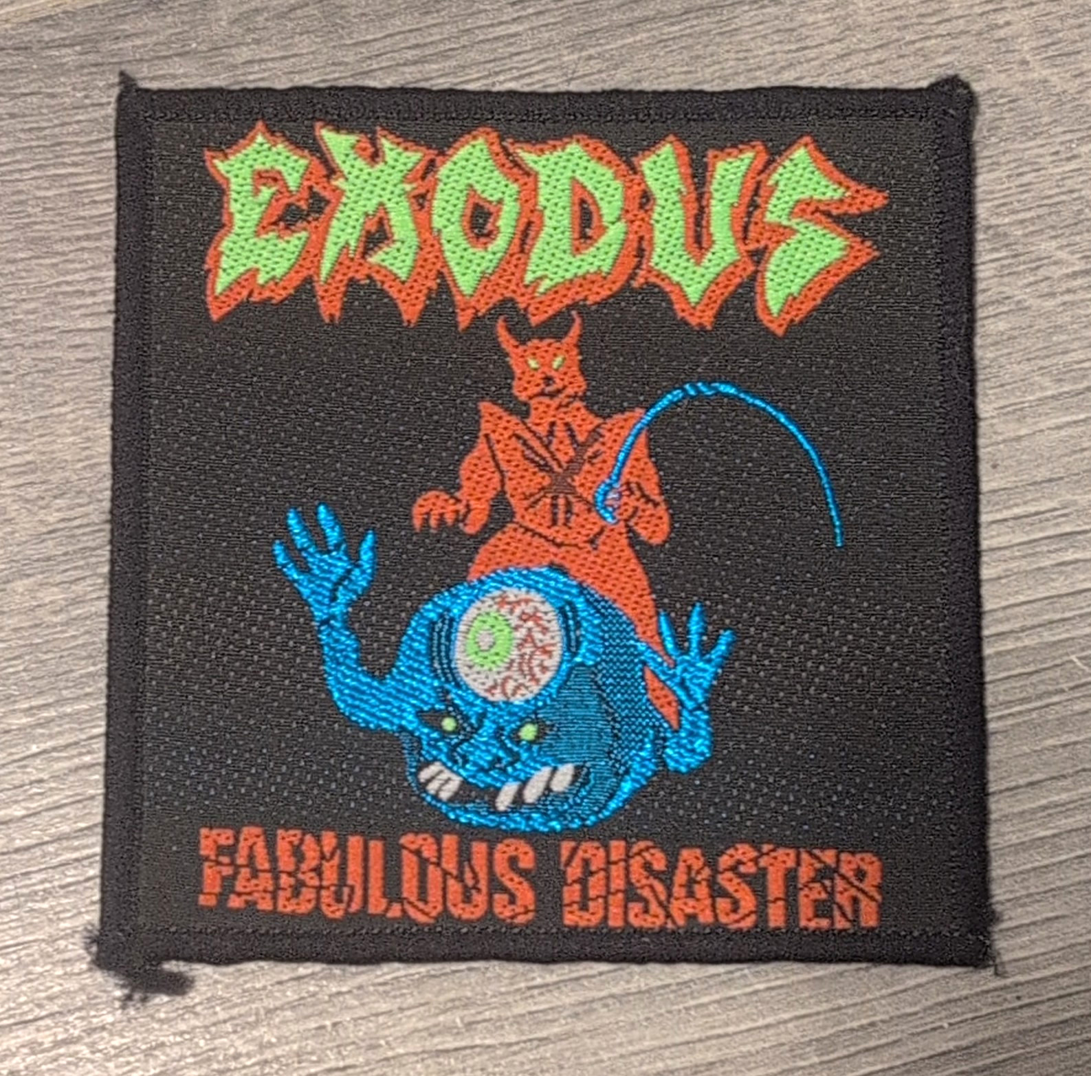 Exodus Fabulous Disaster VINTAGE Patch Deadstock Exodus Fabulous Disaster VINTAGE Patch Deadstock
