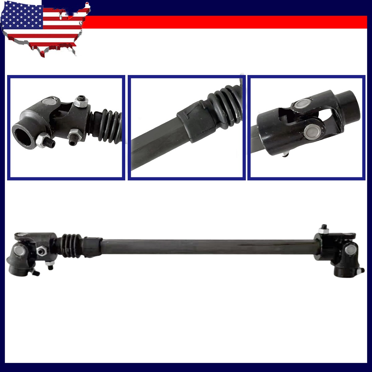 1PCS 000970 Telescopic Steering Shaft For 1970-1979 Ford F-100 F-150 F-250 F-350