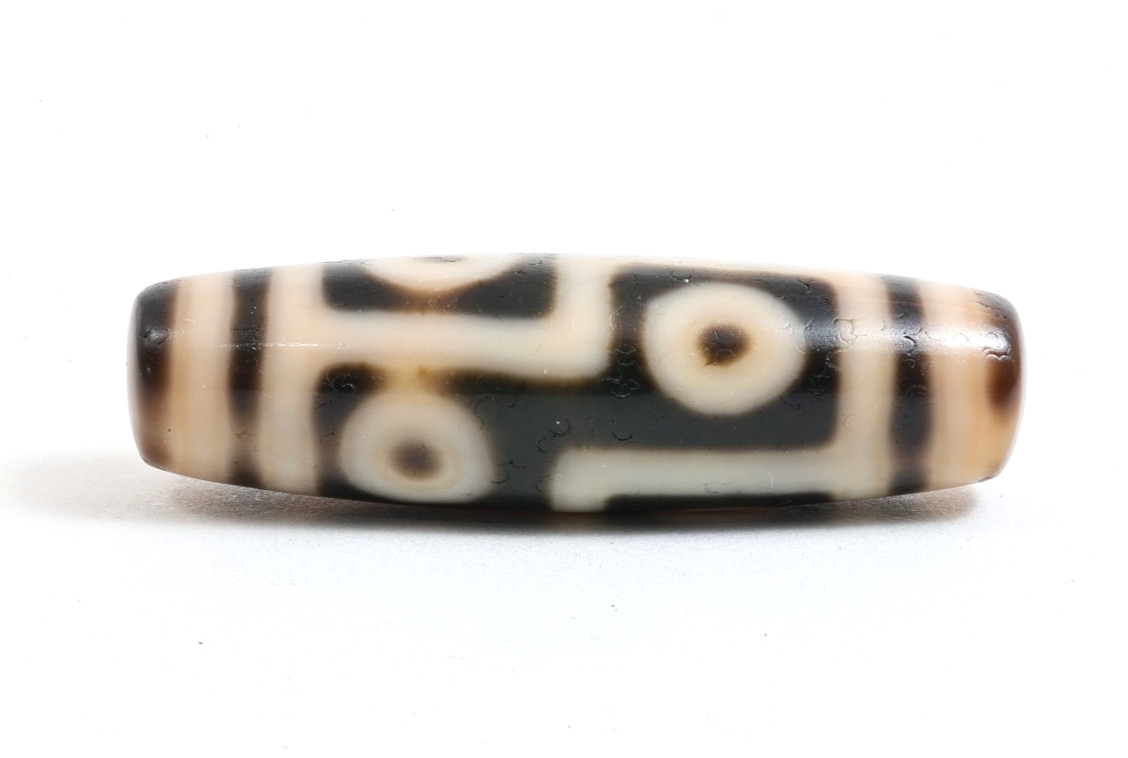Blessed Tibetan 6 Eyes Dzi Bead Agate Taiwan Handmade Amulet