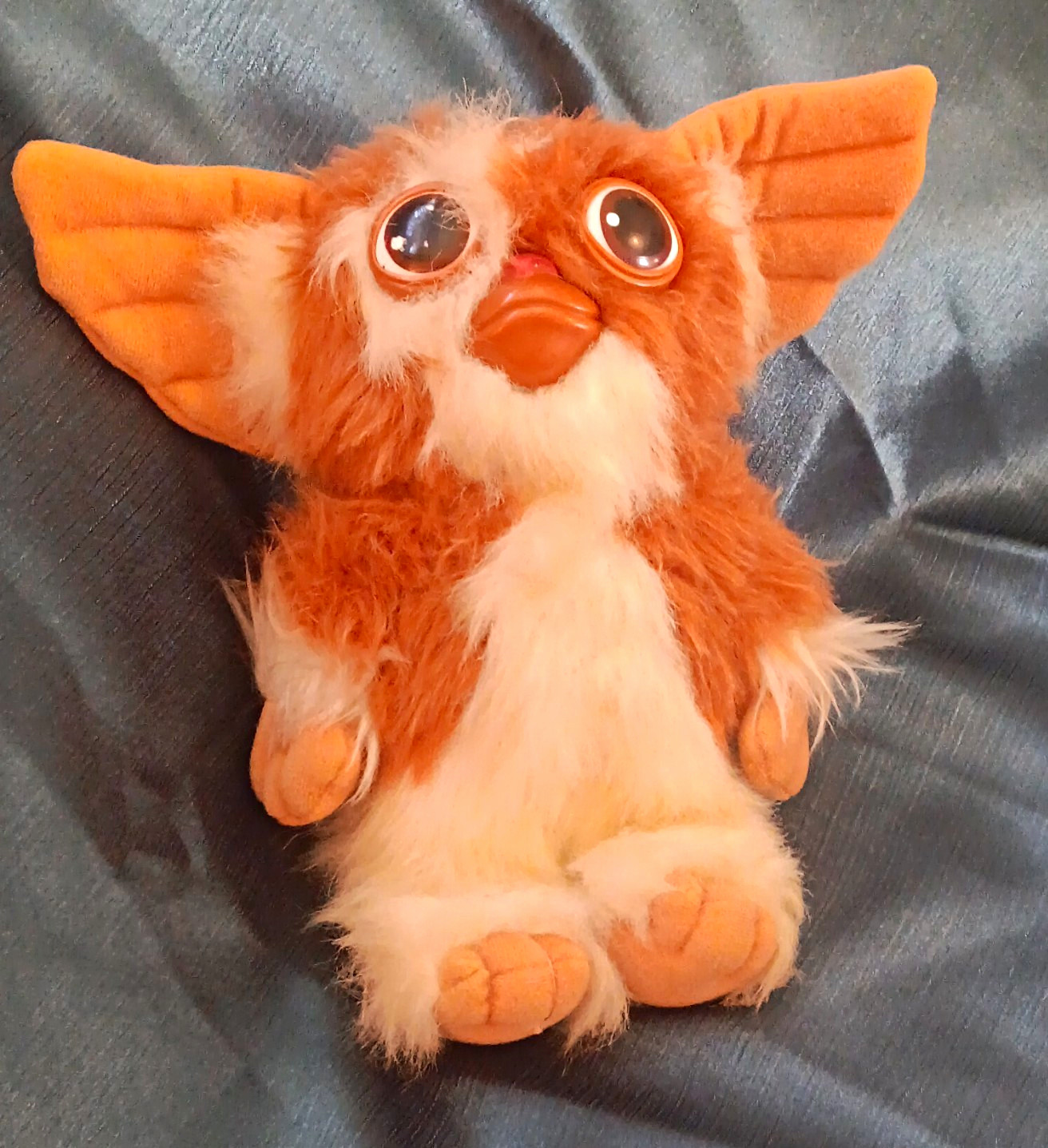 Gremlins Gizmo Mogwai Plush Soft Vintage 1984 Small Brown & White