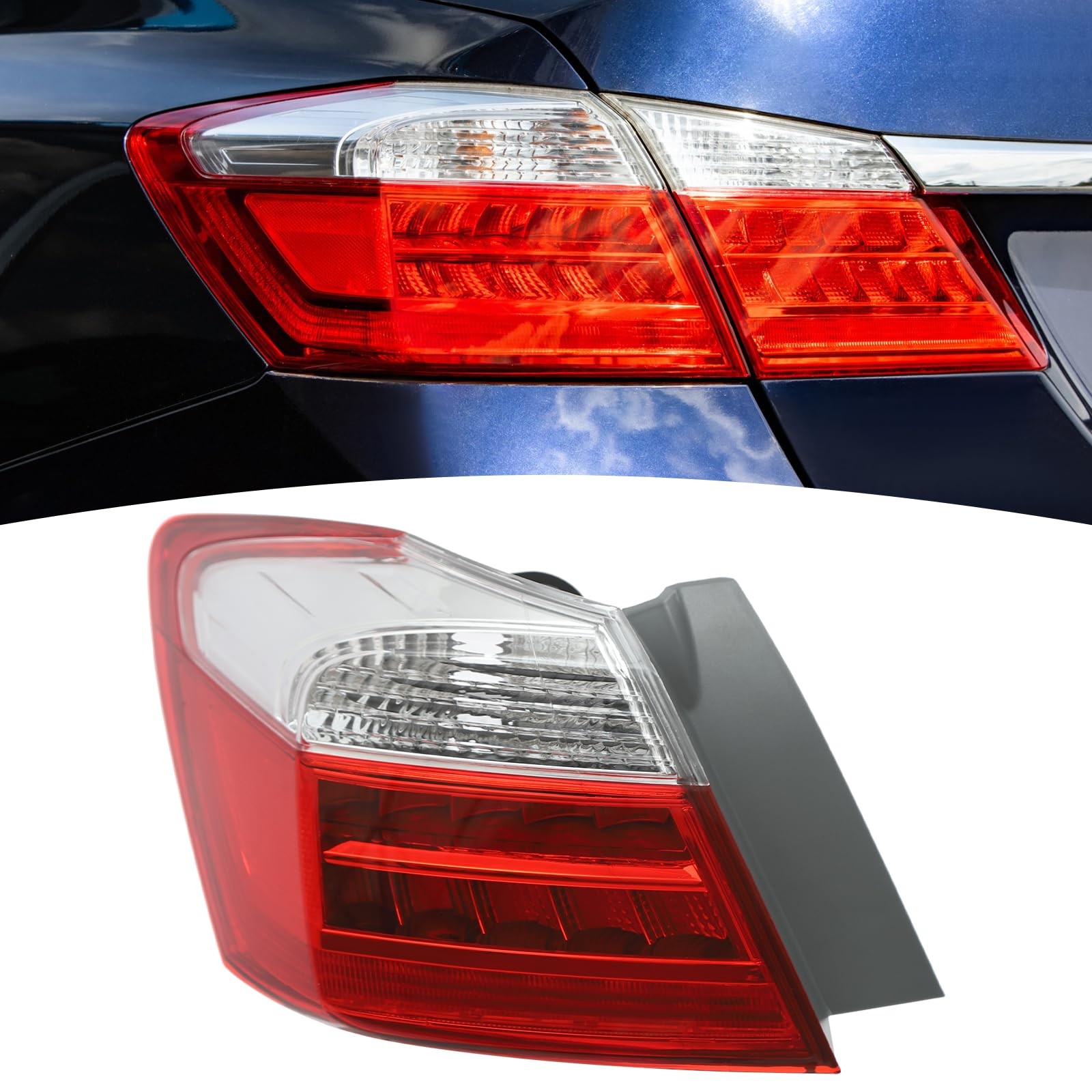 For 2013-2015 Honda Accord Sedan EX-L Touring LED Outer Tail Light