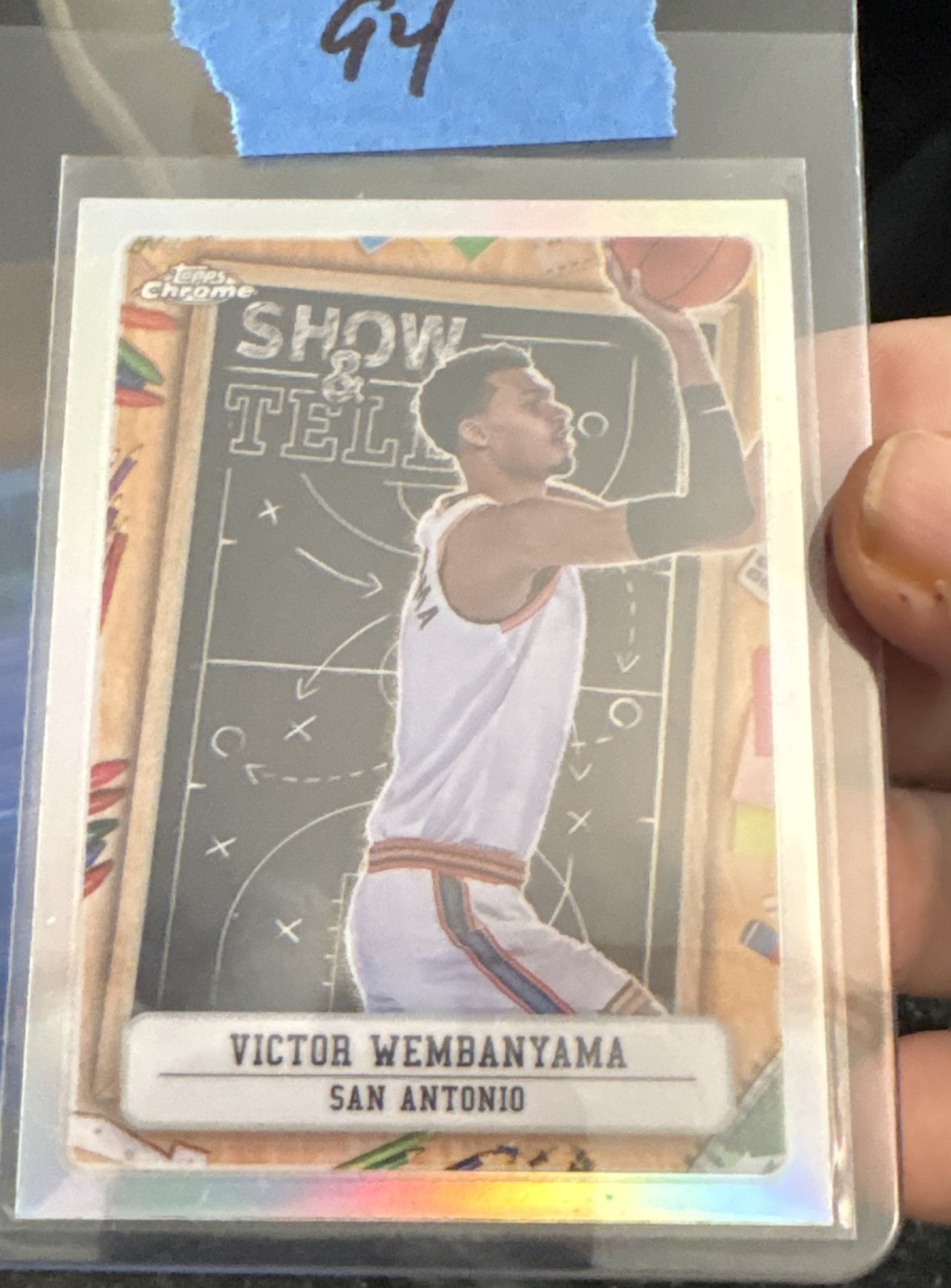 2024-25 Topps Chrome - Show and Tell Victor Wembanyama #ST-9 Refractor 94 2024-25 Topps Chrome - Show and Tell Victor Wembanyama #ST-9 Refractor 94