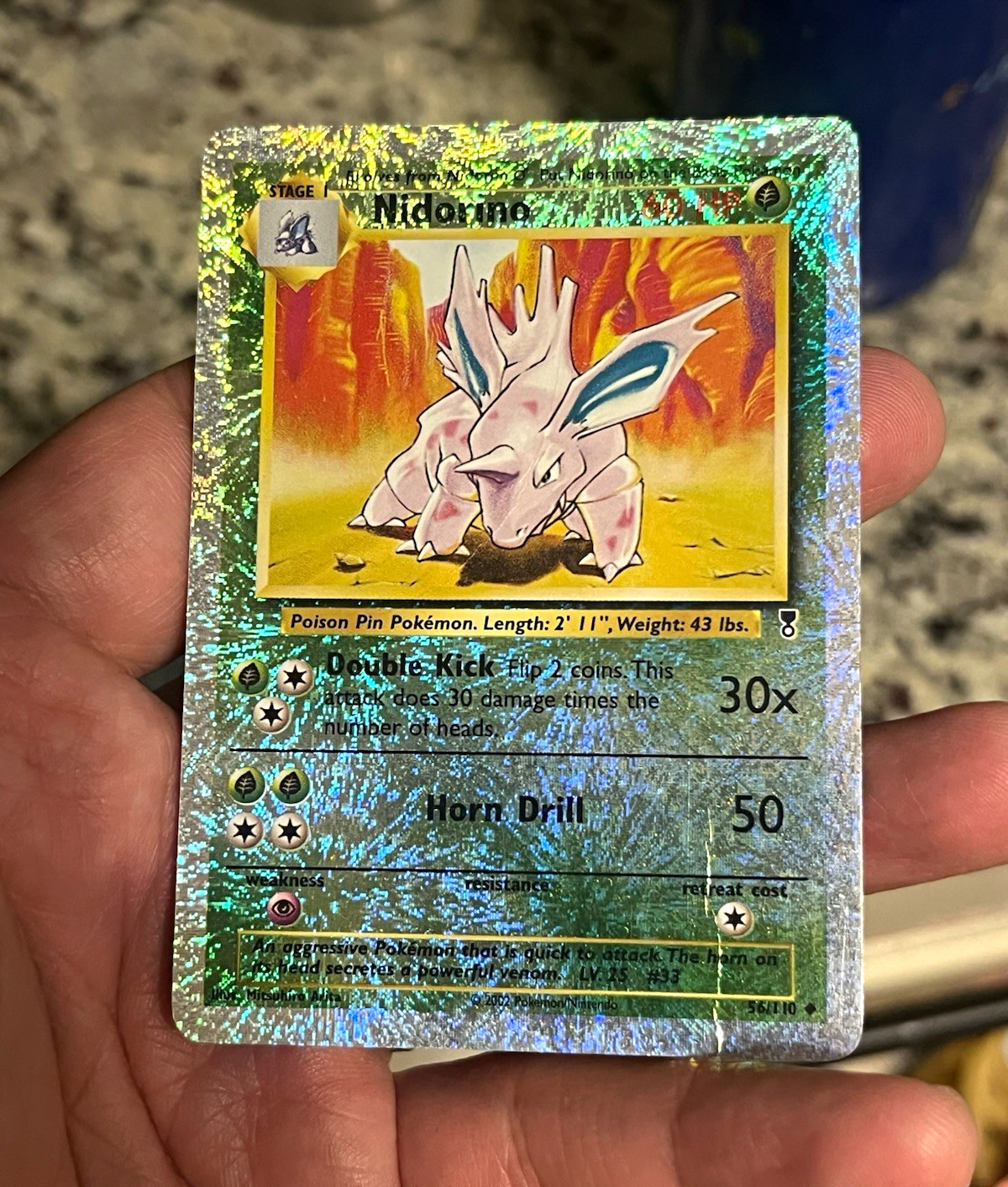 Nidorino 56/110 Legendary Collection Reverse Holo DMG Nidorino 56/110 Legendary Collection Reverse Holo DMG