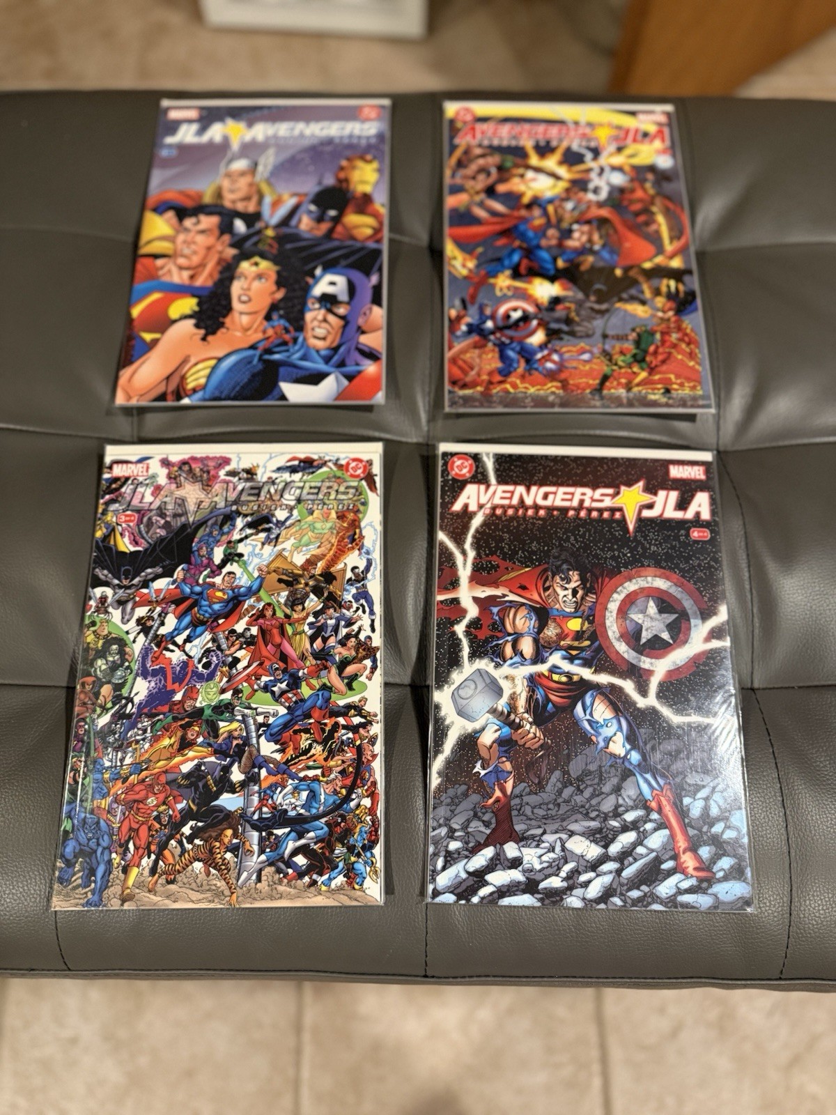 JLA Avengers 2003 Complete Set Issues 1-4 Mint Condition JLA Avengers 2003 Complete Set Issues 1-4 Mint Condition