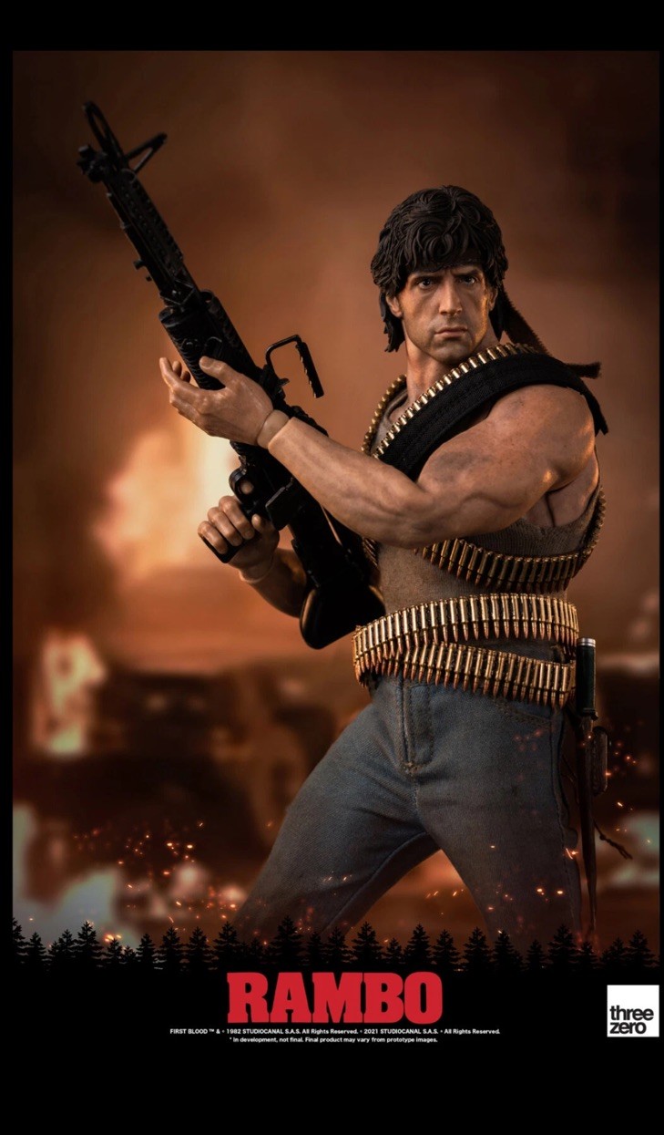 Threezero John Rambo First Blood 1/6 Scale 12” Figure Boxed New