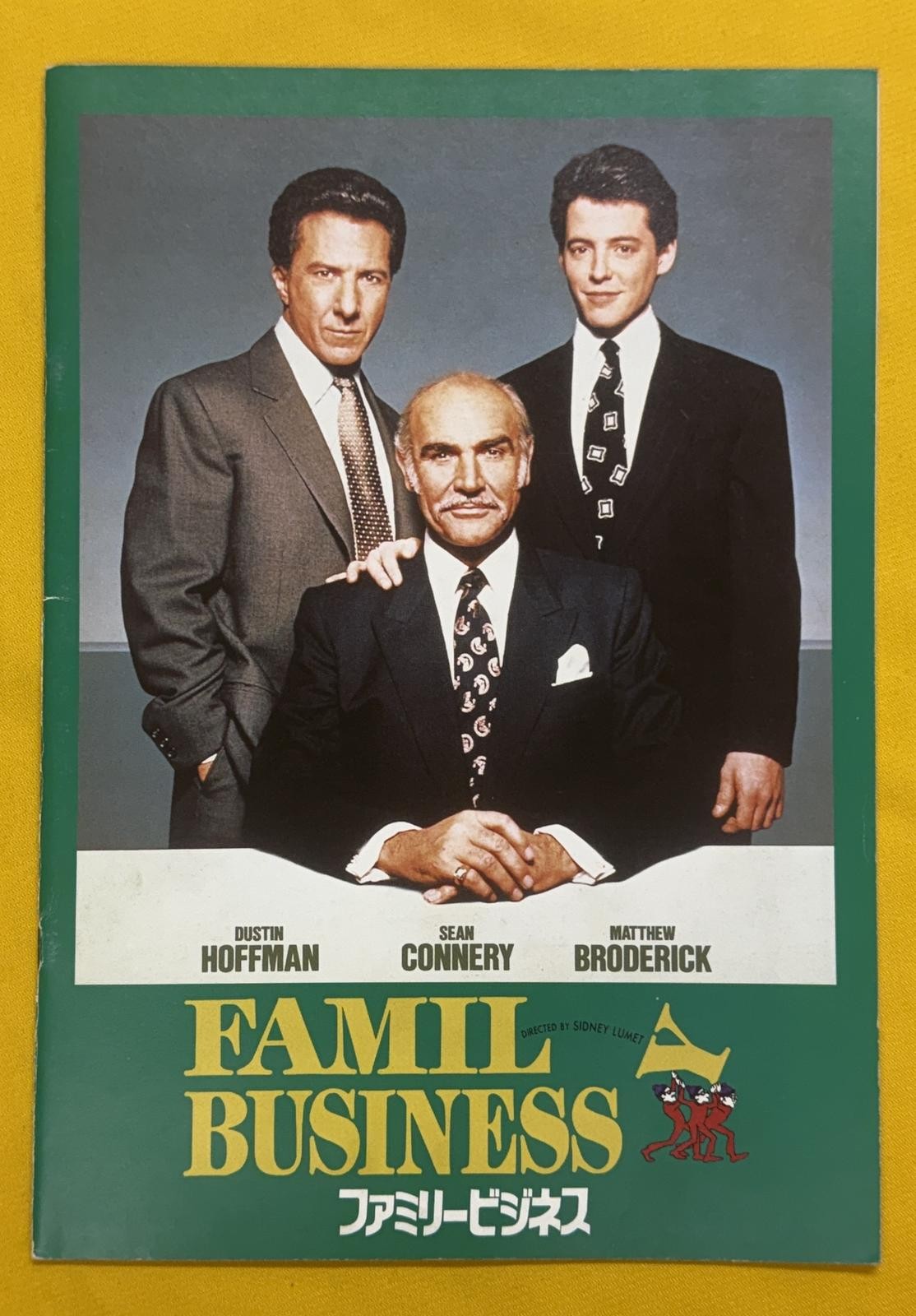 Family Business (1989) Vintage Japanese Movie Program — Sean Connery