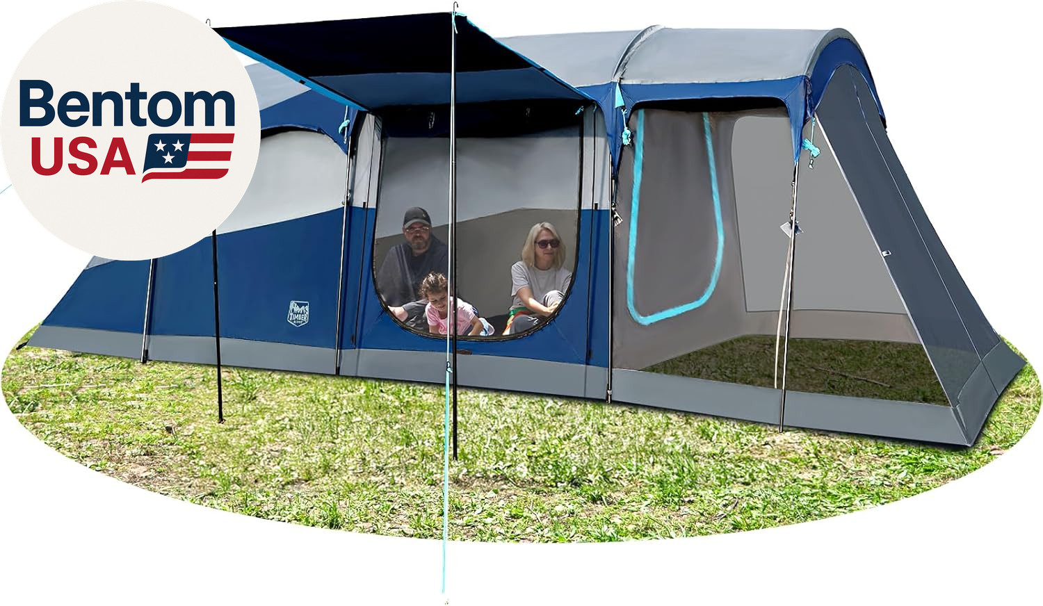8 Person Family Camping Tent with Screen Room, Double Layer Waterproof Weather R 8 Person Family Camping Tent with Screen Room, Double Layer Waterproof Weather R