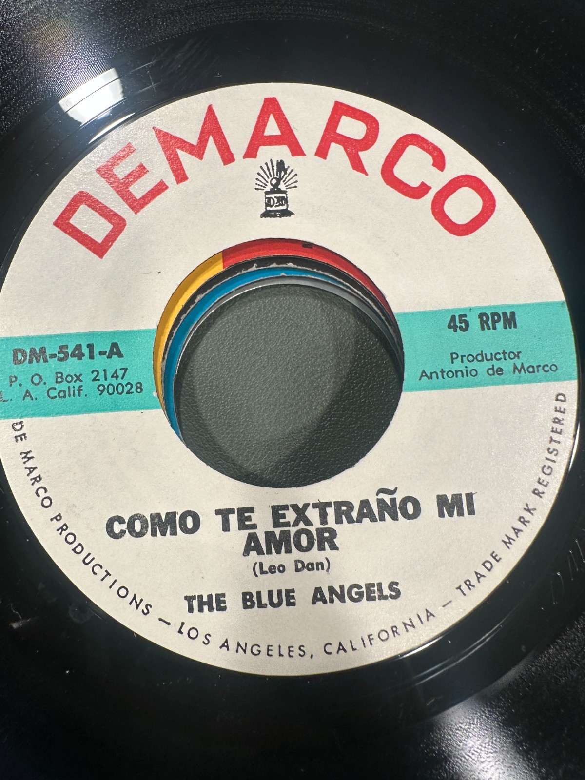 Latin 45 Rock Balada DeMarco The Blue Angels Como Te Extraño Mi Amor Leo Dan VG