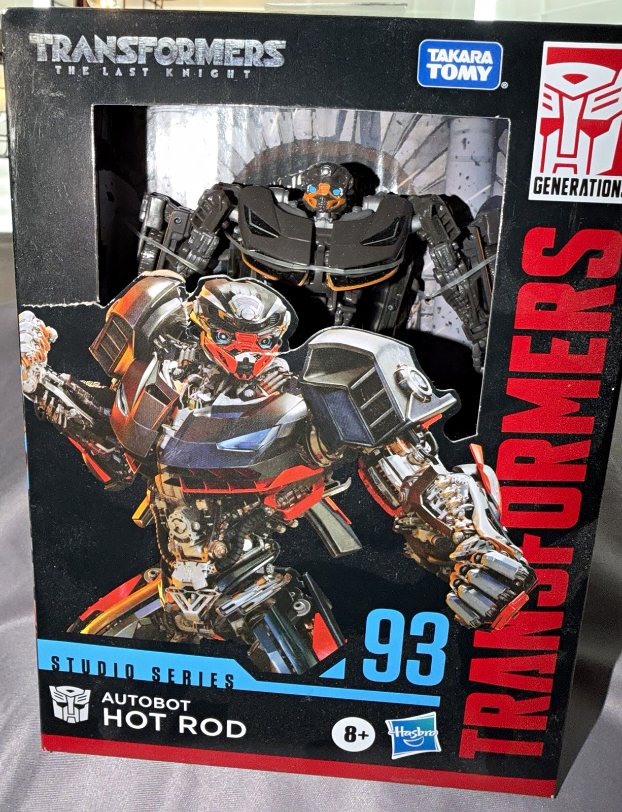 Hasbro Transformers Studio Series 93 Autobot Hot Rod Transforming Figure TLK Hasbro Transformers Studio Series 93 Autobot Hot Rod Transforming Figure TLK