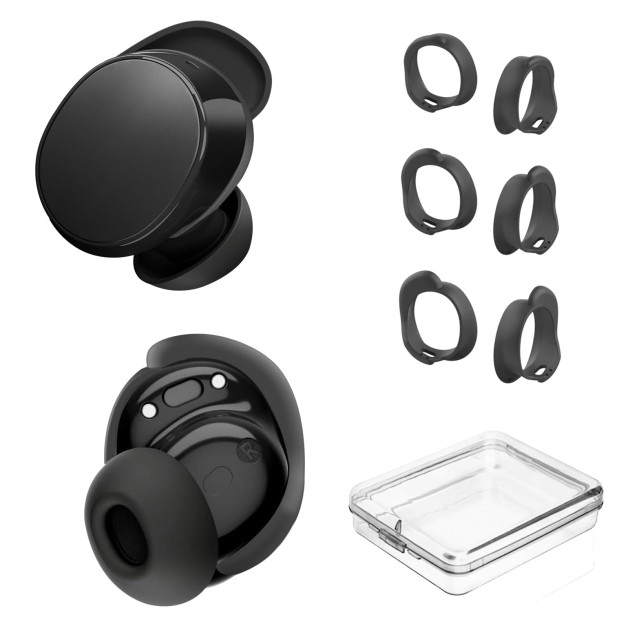 [3 Pairs] Ear Tips Covers for Bose New QuietComfort Earbuds (2024), Silicone Spo