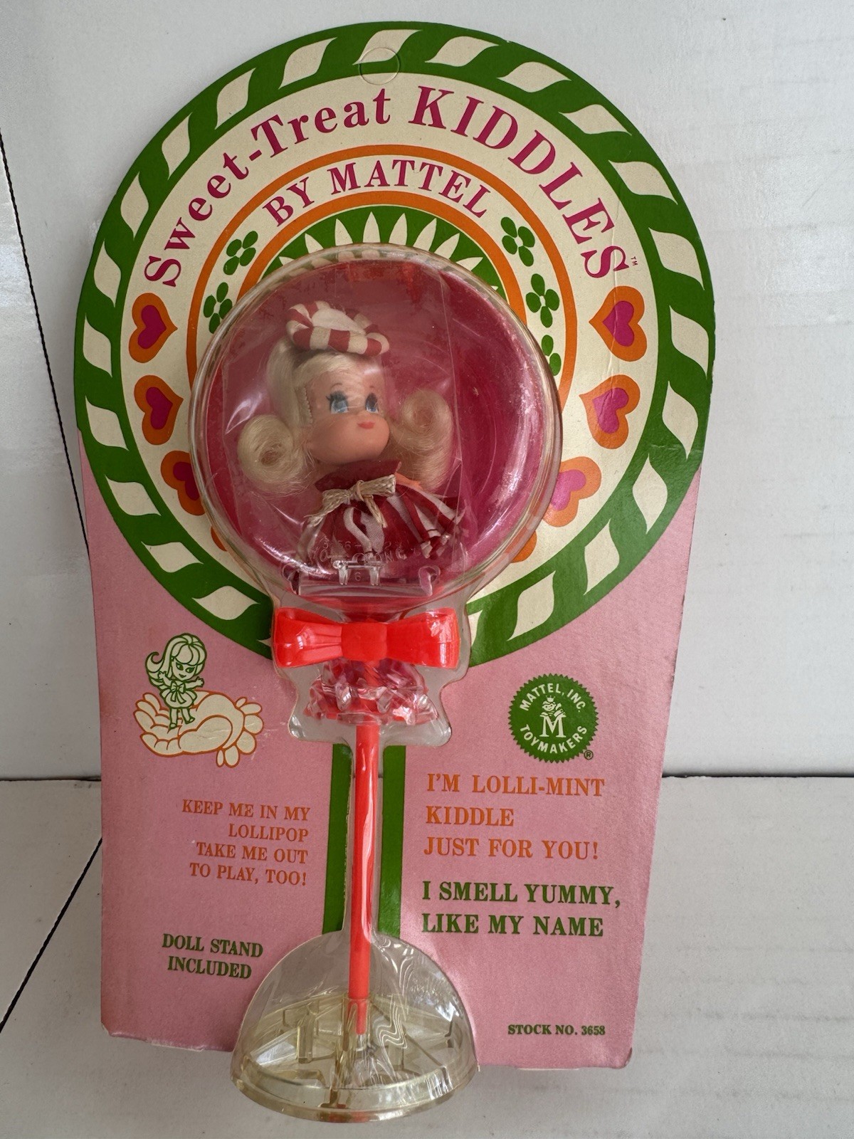 Vintage Sweet-Treat Lolli-Mint Kiddles 1968 Mattel #3658 UNOPENED -ORIGINAL PKG