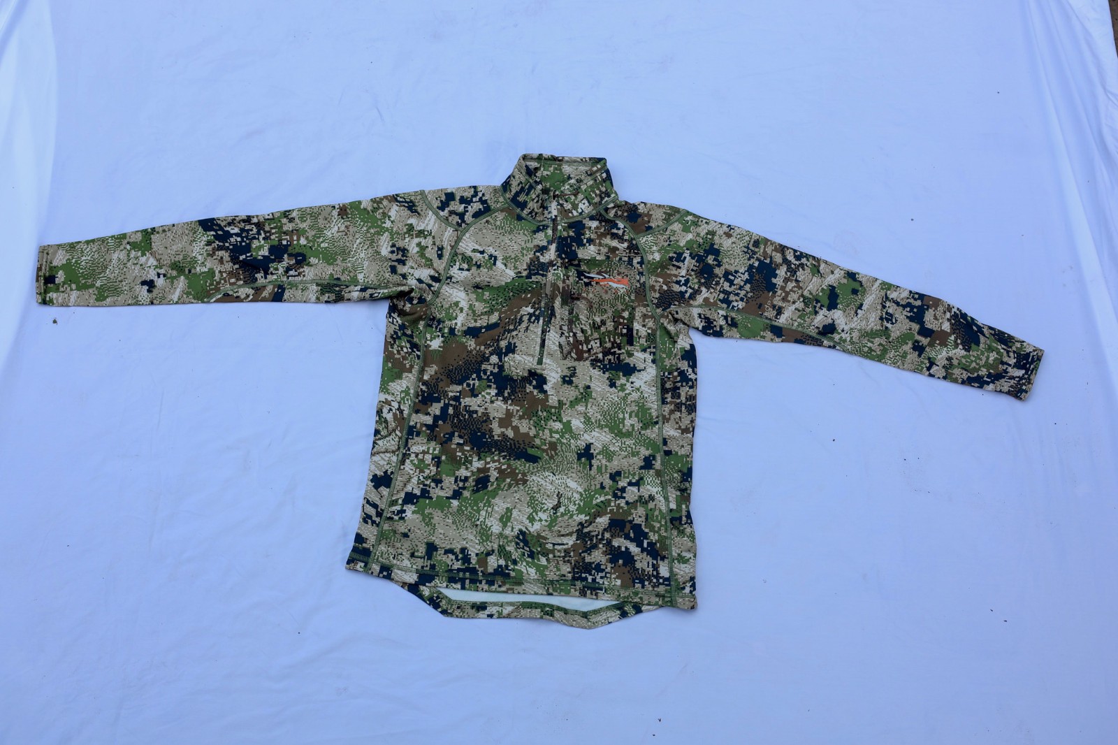 SITKA Core Midweight Zip-T Men's Large Optifade Subalpine Hunting Fleece Top