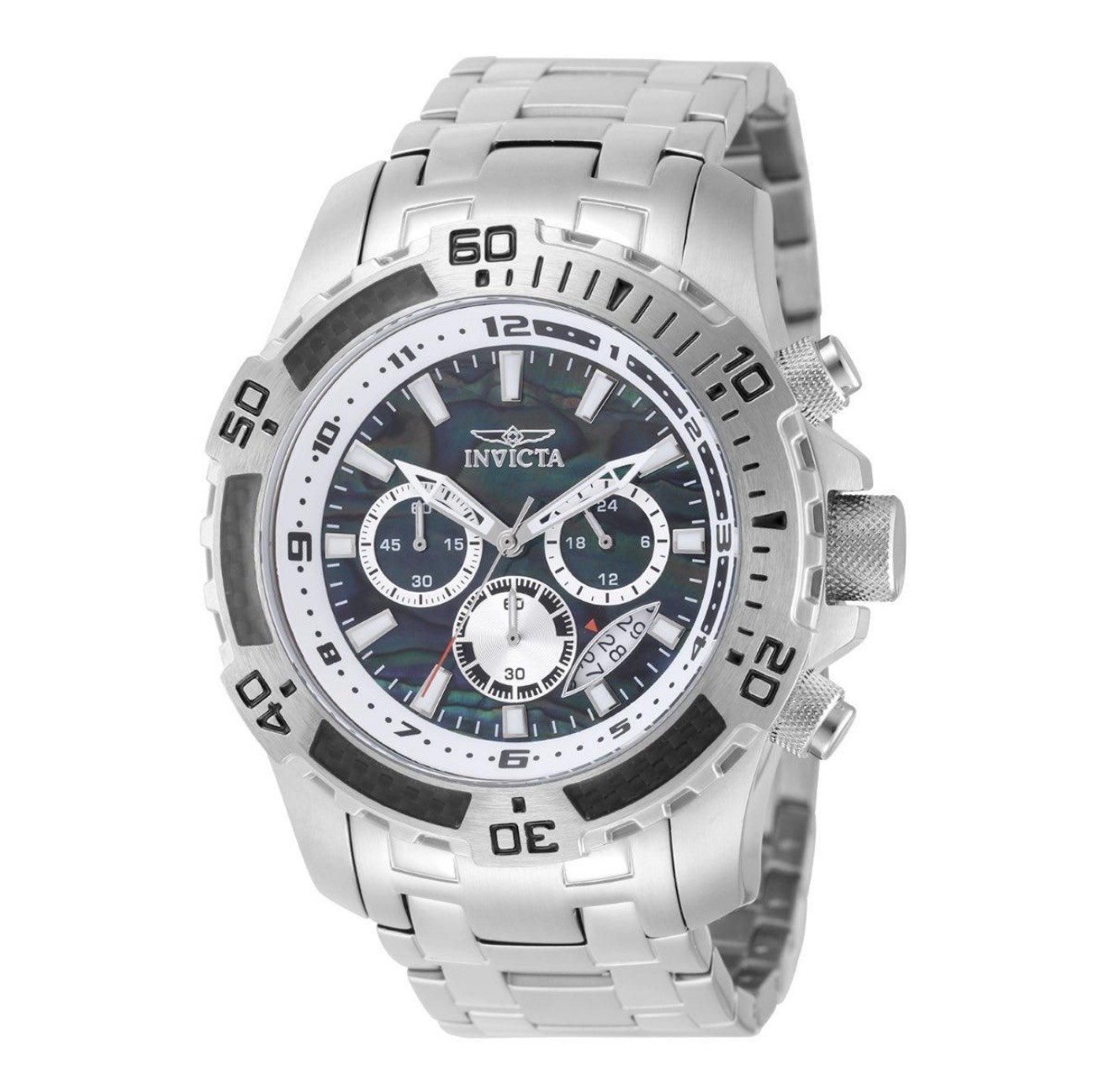 Invicta Pro Diver SCUBA Men\'s Watch w/ Abalone Dial - 51mm 49853 Stainless New