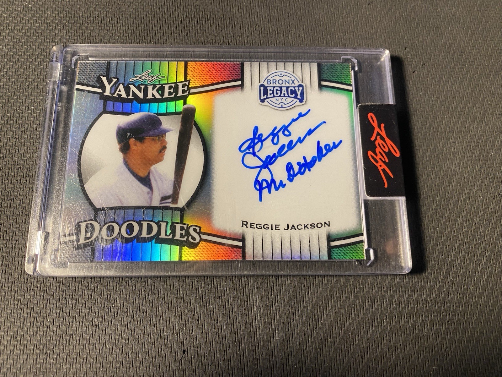 Reggie Jackson 2025 Leaf Yankee Doodle Auto /35 Mr. October Inscription