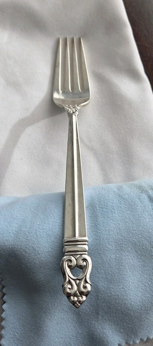 Estate Sale - International Silver Royal Danish Sterling Dinner Fork 7.75 Inches