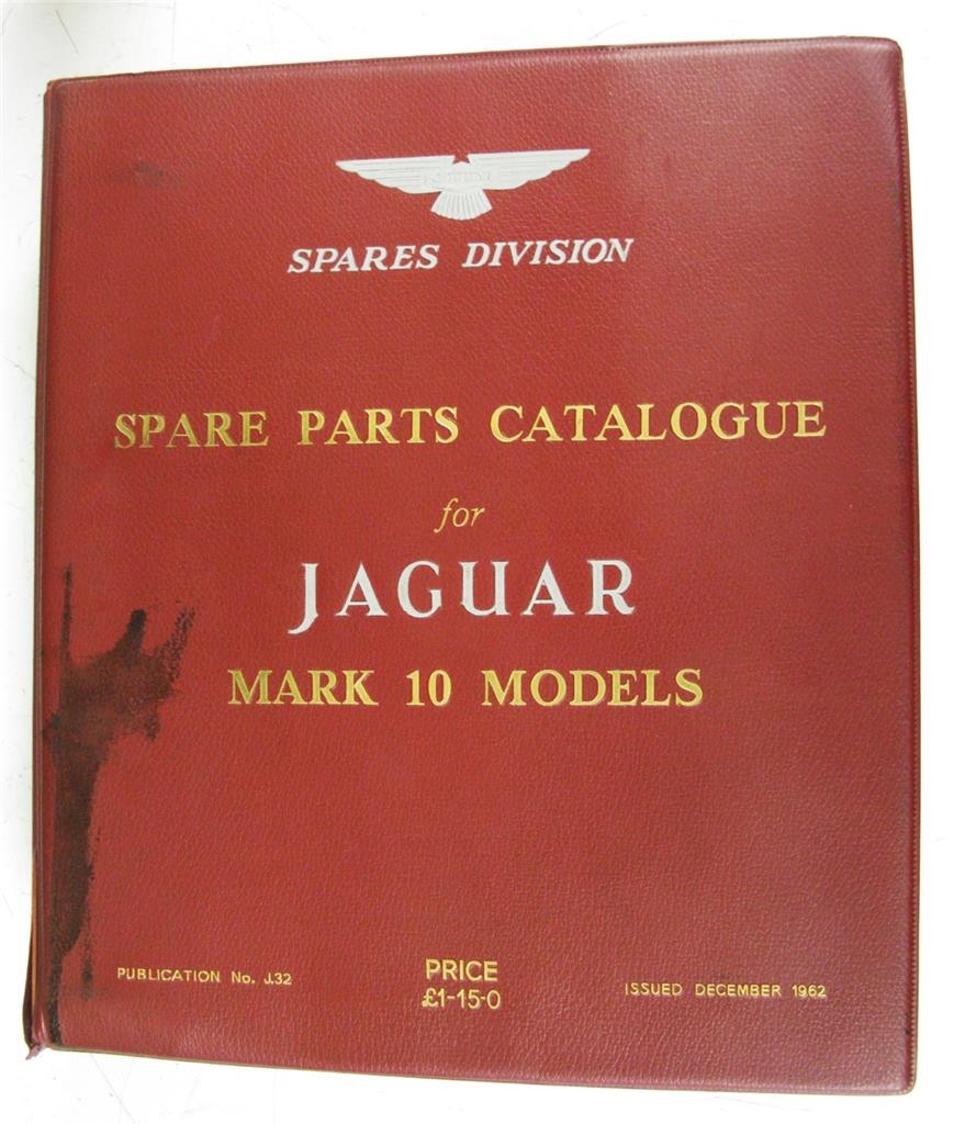 JAGUAR Mark 10 Models Illustrated Car Parts List Dec 1962 #J 32