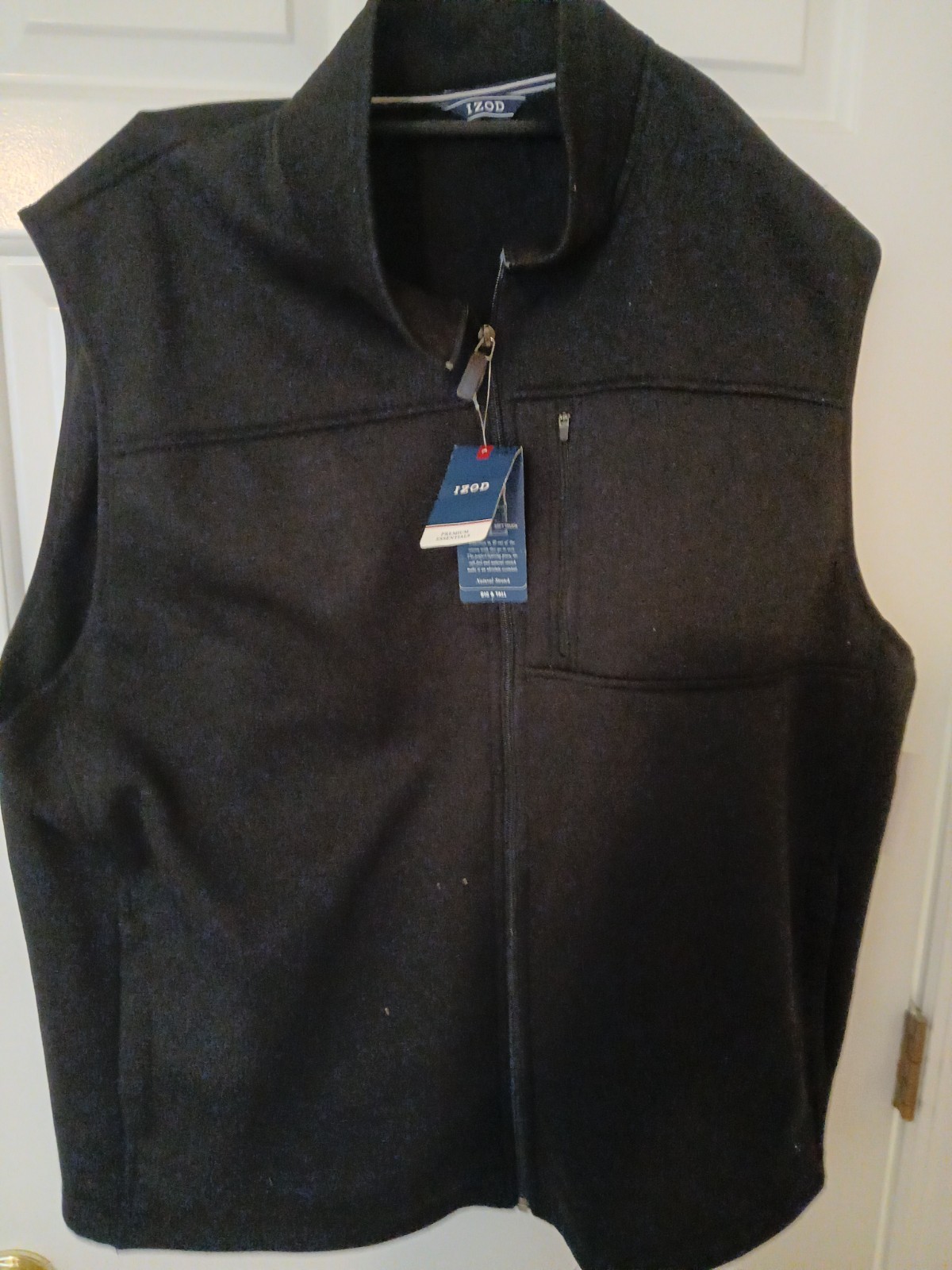 NEW IZOD Men\'s Sleeveless Full Zip XXL Golf Vest