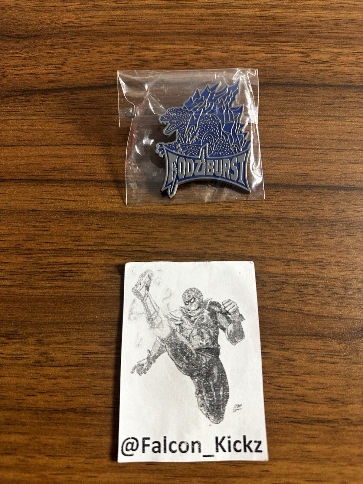 Bandai Godziburst Plasma SpaceGodzilla Blue Rare Enamel Pin NYCC 2026 SHIPS NOW