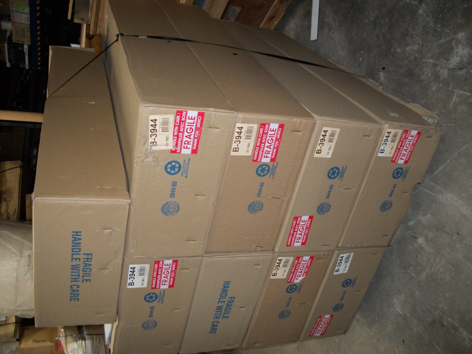 NEW IN BOX BOBRICK B-3944 STAINLESS SATIN RECESSED CONV. TOWEL/WASTE RECEPTACLE