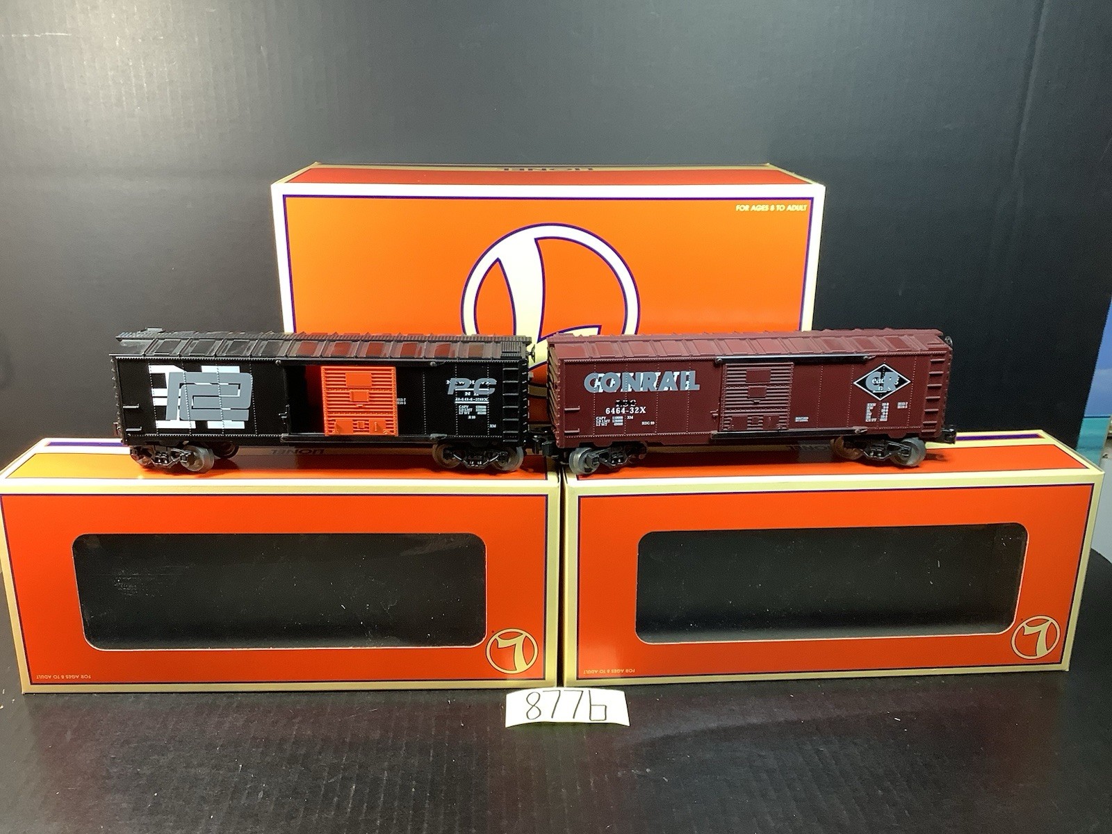 Lionel #8464 Overstamp Box Car 2pack ,OB,Ship.box NEW